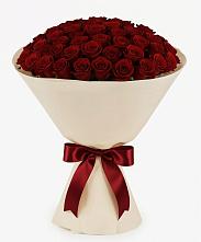 Букет 101 Бордовая роза Блэк Бакарра в Марьино Сергиево-Посадский района