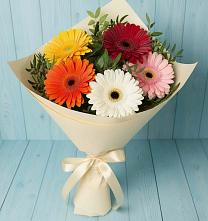 Букет цветов из:  Герберы #REPLACE_PRED# Марьино Сергиево-Посадский района