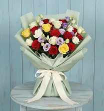 Букет цветов из:  Розы в Марьино Сергиево-Посадский района
