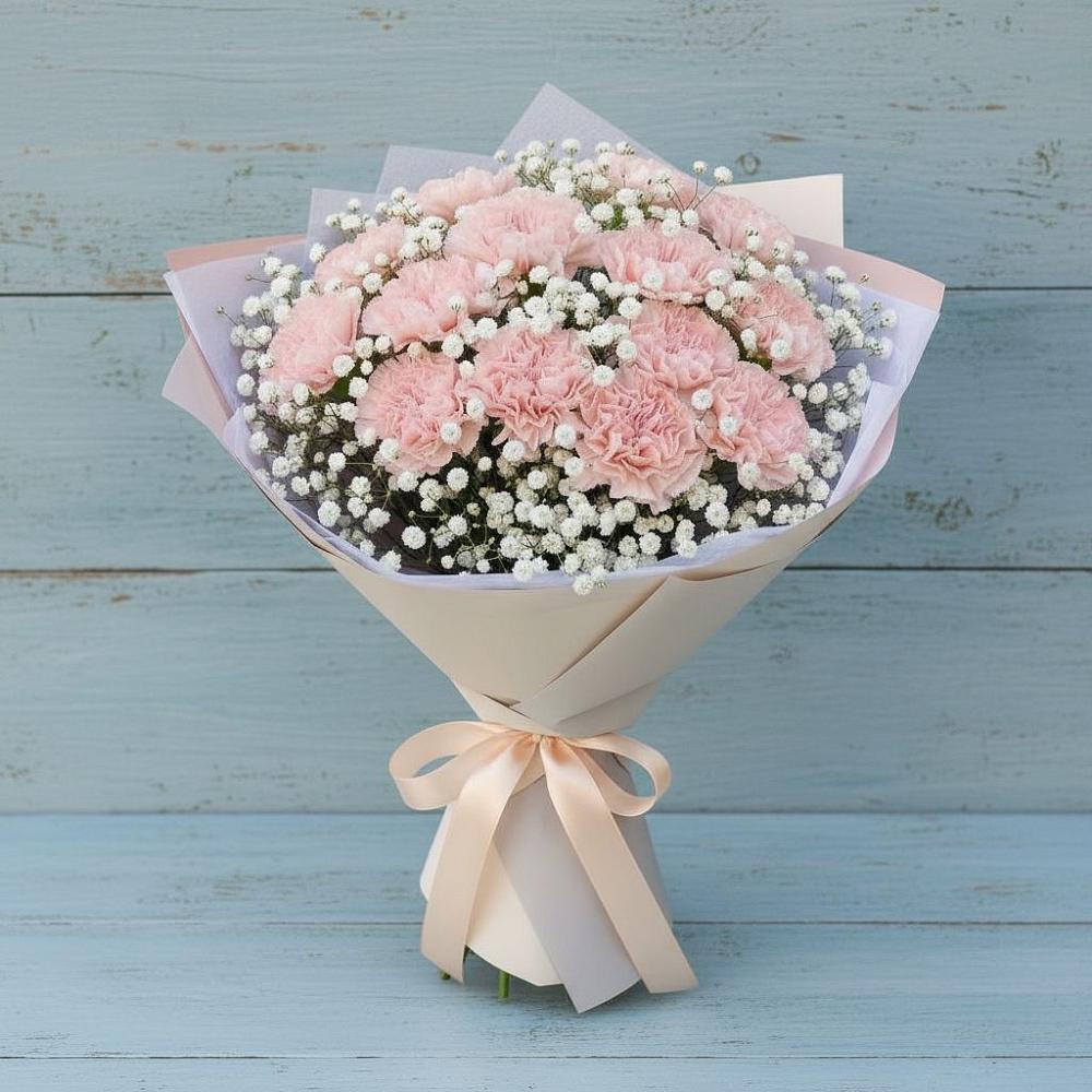 Букет цветов из: Гвоздики в Марьино Сергиево-Посадский района