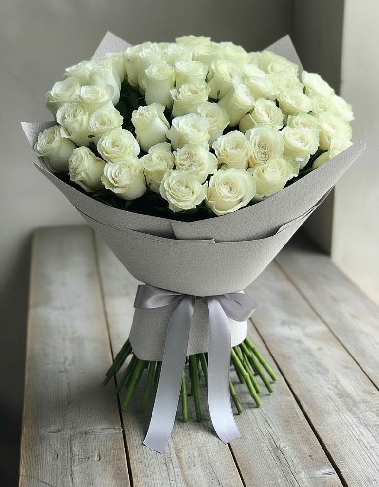 Букет 35 Белых роз в Марьино Сергиево-Посадский района