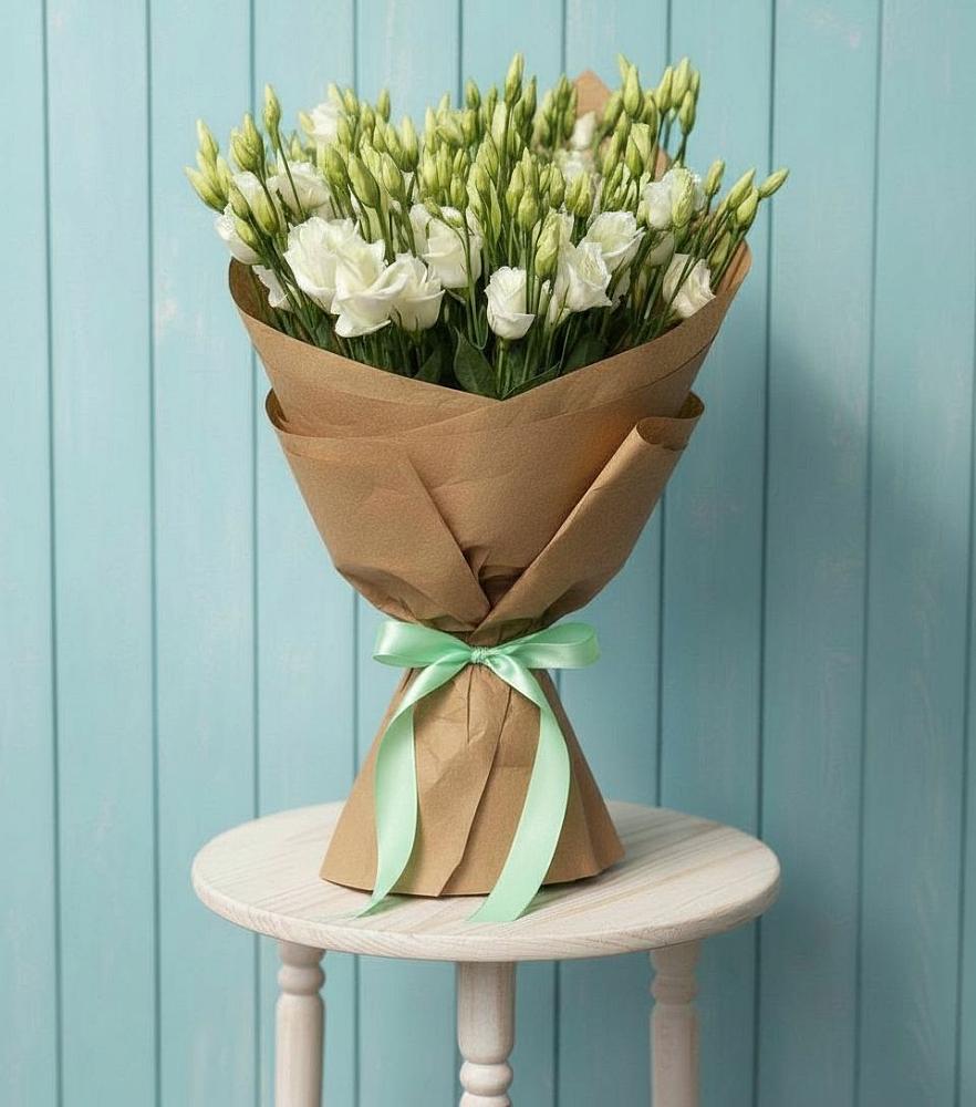 Букет цветов из: Лизиантусы в Марьино Сергиево-Посадский района