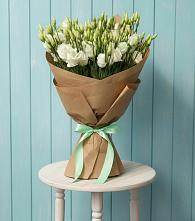 Букет цветов из:  Лизиантусы в Марьино Сергиево-Посадский района