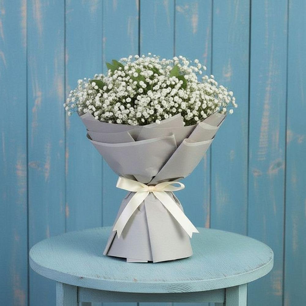 Букет цветов из: Гипсофила в Марьино Сергиево-Посадский района