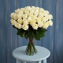 Букет 51 Белая роза Эдлесс Лав #REPLACE_PRED# Марьино Сергиево-Посадский района