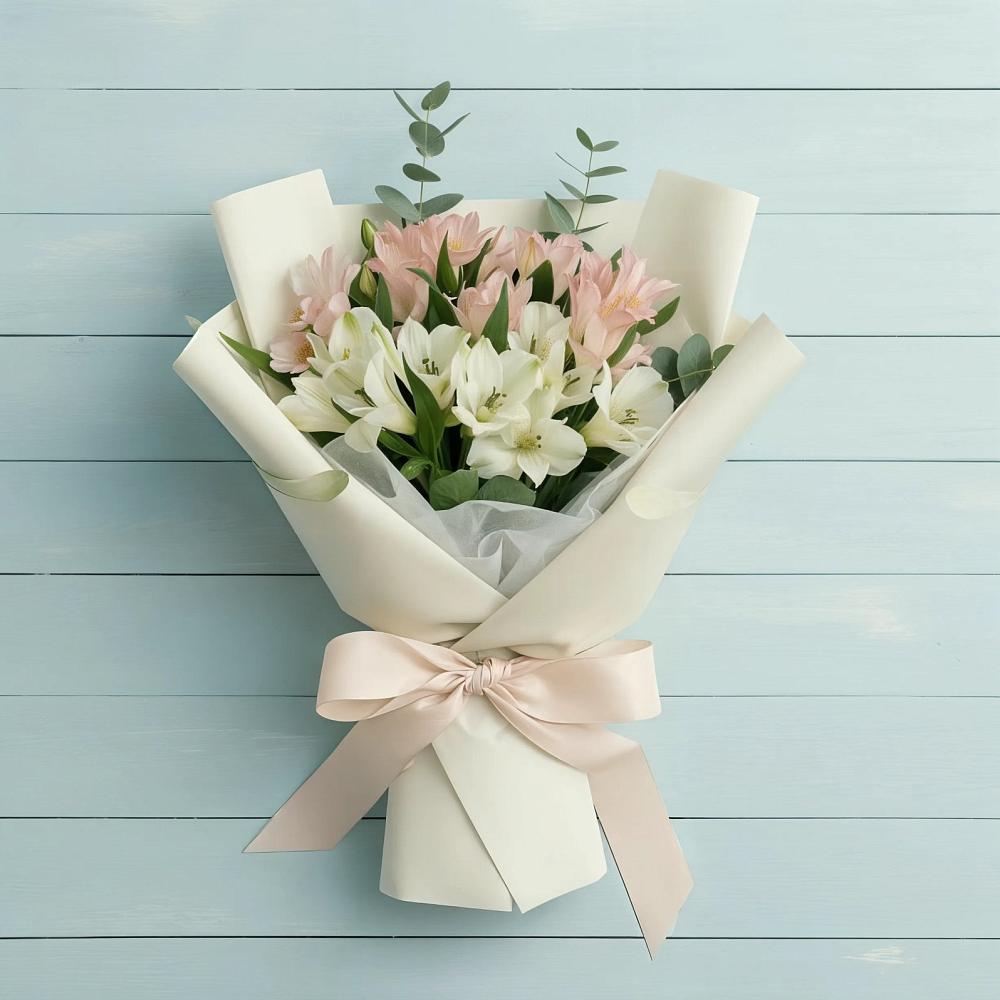 Букет цветов из: Альстромерии в Марьино Сергиево-Посадский района