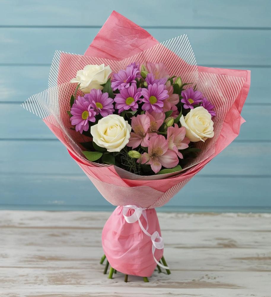 Букет цветов из: Герберы в Марьино Сергиево-Посадский района