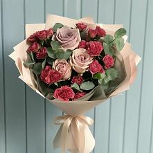 Букет цветов из:  Гвоздики и Розы #REPLACE_PRED# Марьино Сергиево-Посадский района