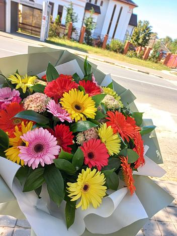 Букет цветов из: Герберы в Марьино Сергиево-Посадский района