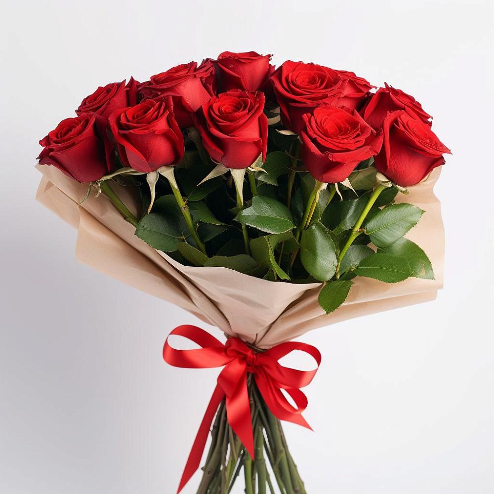 Букет 11 Красных роз Эдлесс Лав в Марьино Сергиево-Посадский района